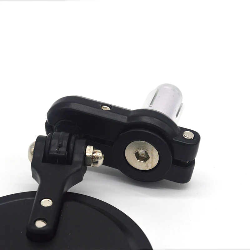 Evomosa мотоцикл черный 3 &quotКруглый 7/8&quot Руль конец зеркало для кафе Cacer Поплавок
