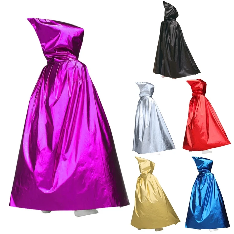 

Unisex Halloween Party Christmas Easter Magic Long Devil Vampire Hooded Cloak Costume Cape Theater Fancy Dress Robes