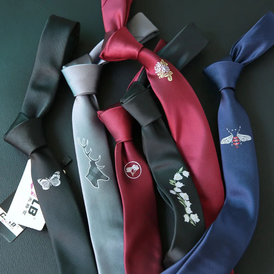 Галстук Мужской Жаккардовый с вышивкой 5 см 6 см|wedding ties for men|ties menmen business |