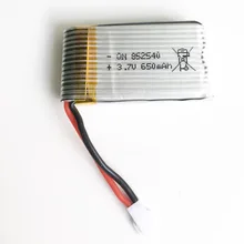 3.7 V 25C 650 mAh Lipo lithium polymer Bateria recarregável Para Syma X5 X5C RC Helicópteros RC Zangão Quadcopter Peças 852540