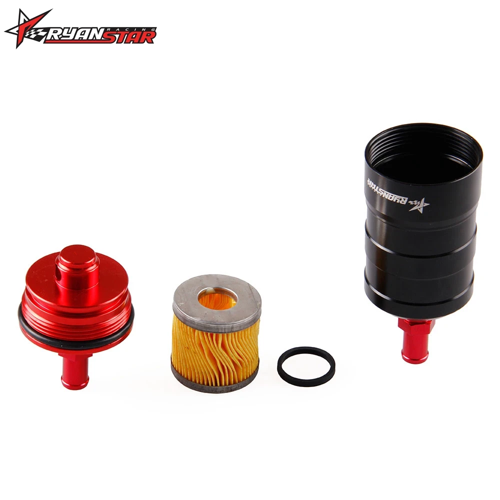 Ryanstar NEW 13mm caliber Racing Black Aluminum Alloy Fuel Filter With