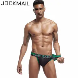 JOCKMAIL 2019 сексуальное мужское нижнее белье трусы бикини дышащие трусы сетка мужское нижнее белье шорты Cueca Gay мужские трусы G string