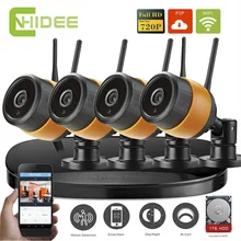 4CH Wi-Fi NVR P2P Камеры Безопасности CCTV Комплекты 720 P 1200TVL Главная крытый Открытый Беспроводной ИК-Видеонаблюдения Системы + 1 Т HDD 29 [