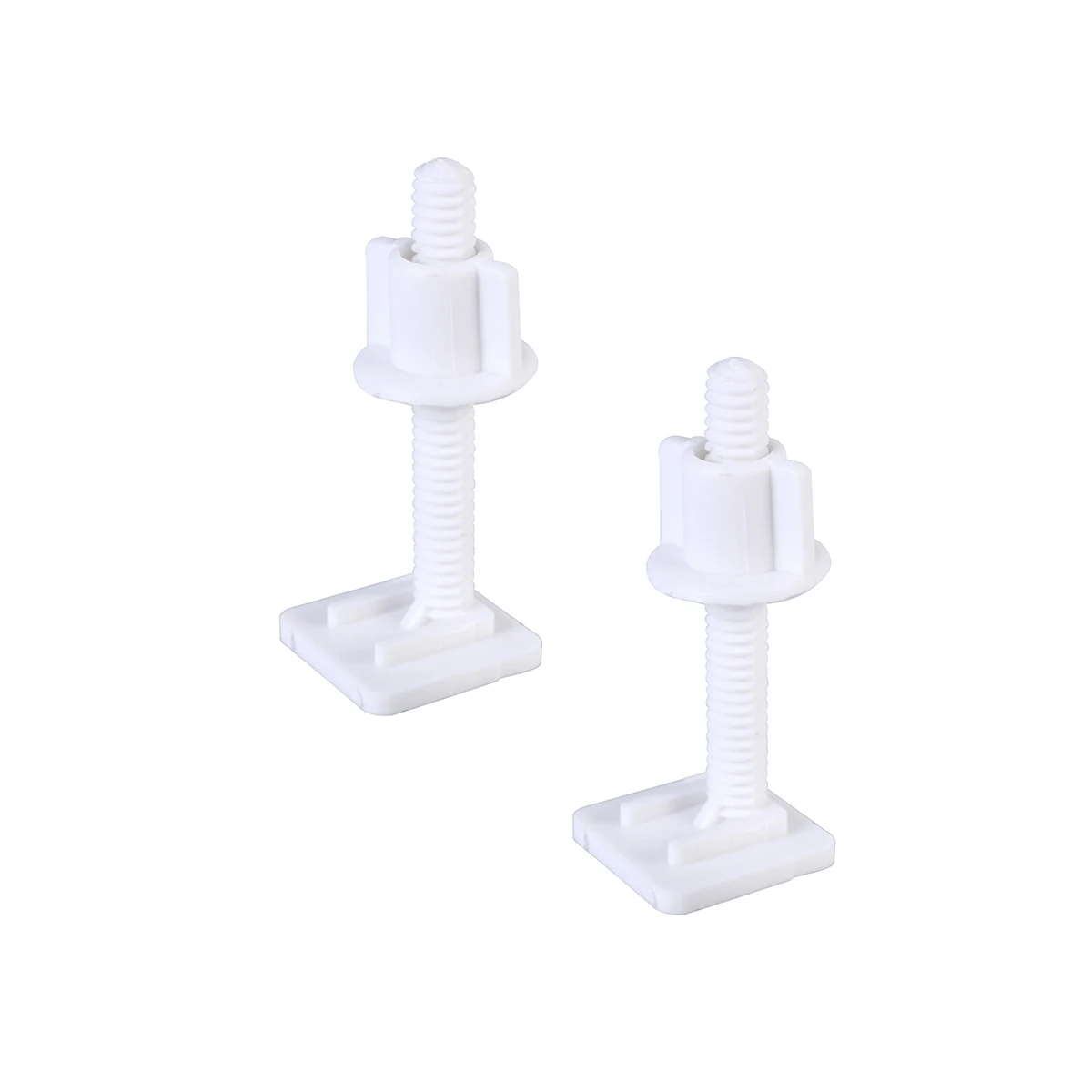 

4Pcs 27x27mm Plastic Toilet Seat Hinge Bolt Screw with Nuts Set