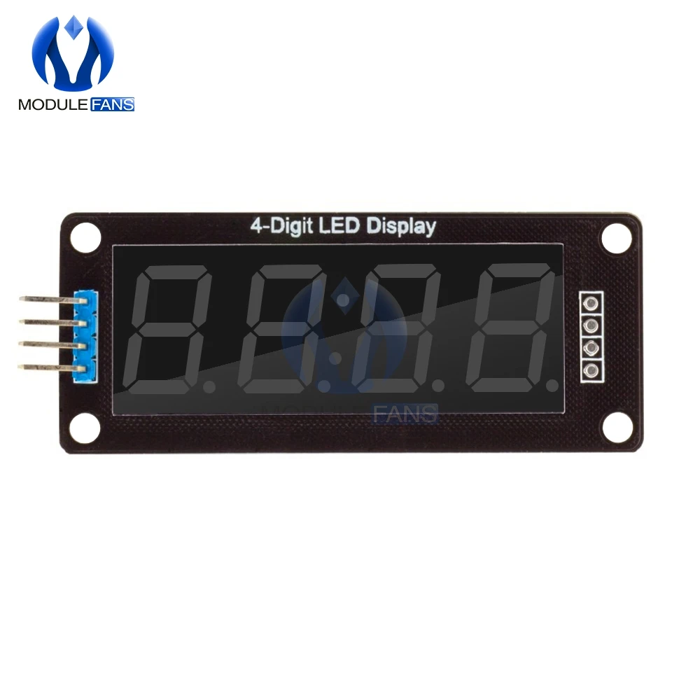LED Digital Tube Display TM1637 4-Digit 0.56 RED Digital LED Display Tube Decimal 7 Segments Clock Double Dots Module 0.56 inch For Arduino