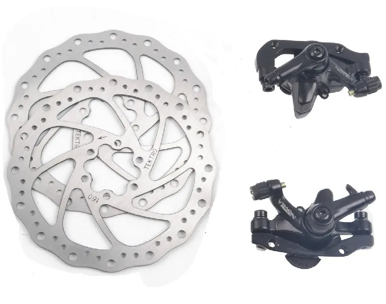 Tektro novela line mechanical disc brake disc 160mm set blackin