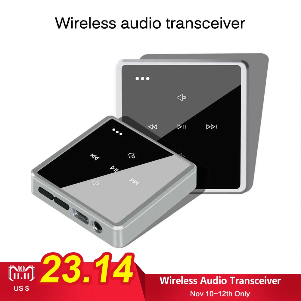 

High quality 1 to 2 Wireless Audio Transceiver and Transmitter support A2Dp AVRCP for Headphone Mobile Phone Amplifier