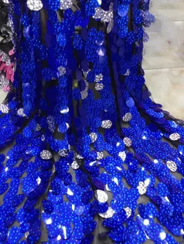 

nice looking sequins French tulle embroidery lace fabric CiCi-52507 french net lace fabric with sequins
