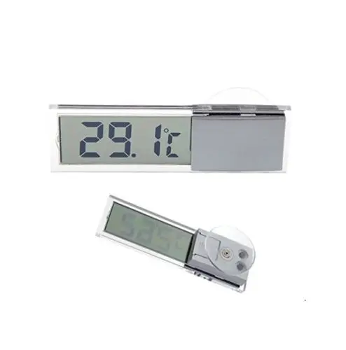 

1PCS Vehicle Car View Mirror Suction Cup Digital LCD Temperature Thermometer S