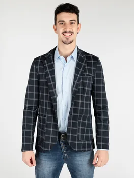 

Blazer plaid shirt with pocket