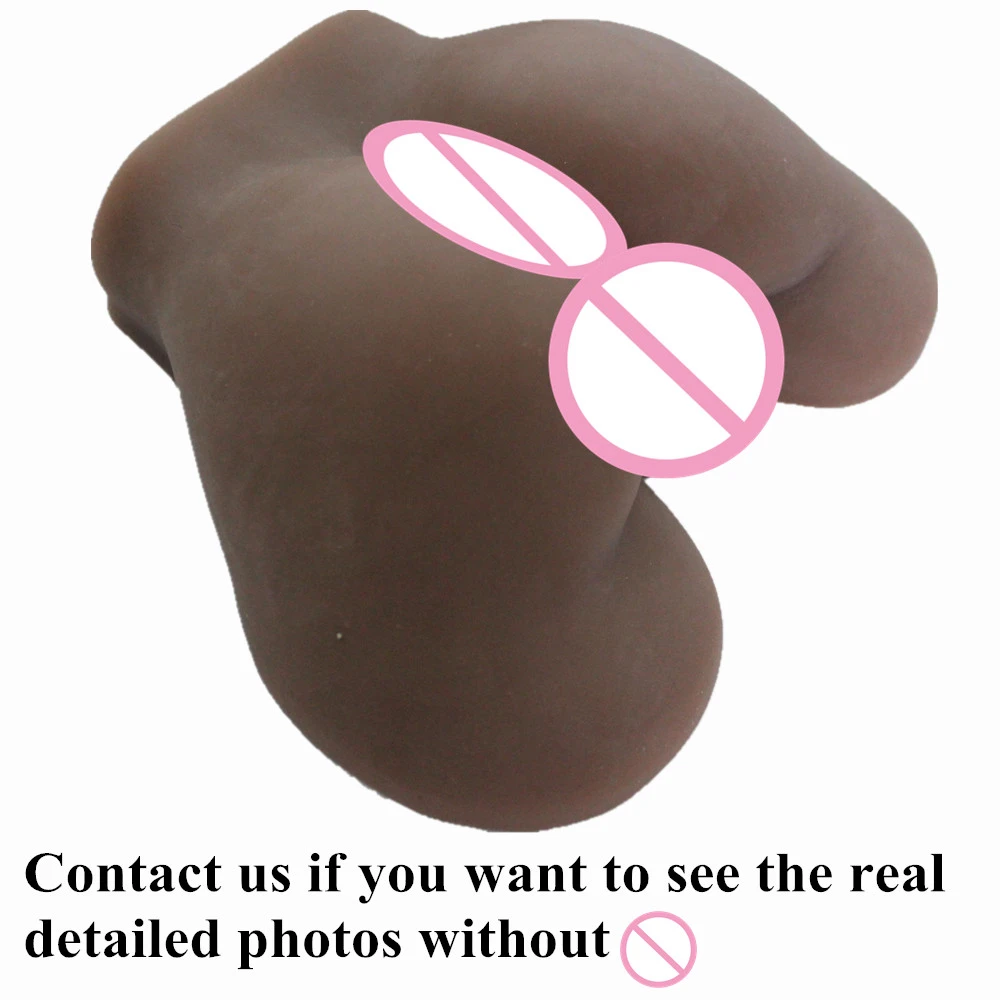 Hot selling black realistic big ass and pussy with full silicone man masturbator font b sex