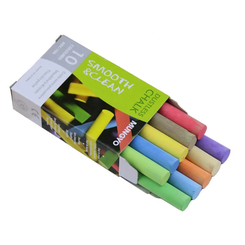 1 Set Chalk Dustless Chalk Colored Chalk Washable Chalk Teaching Aids  Colorful Plaster Clean White Chalk Markers