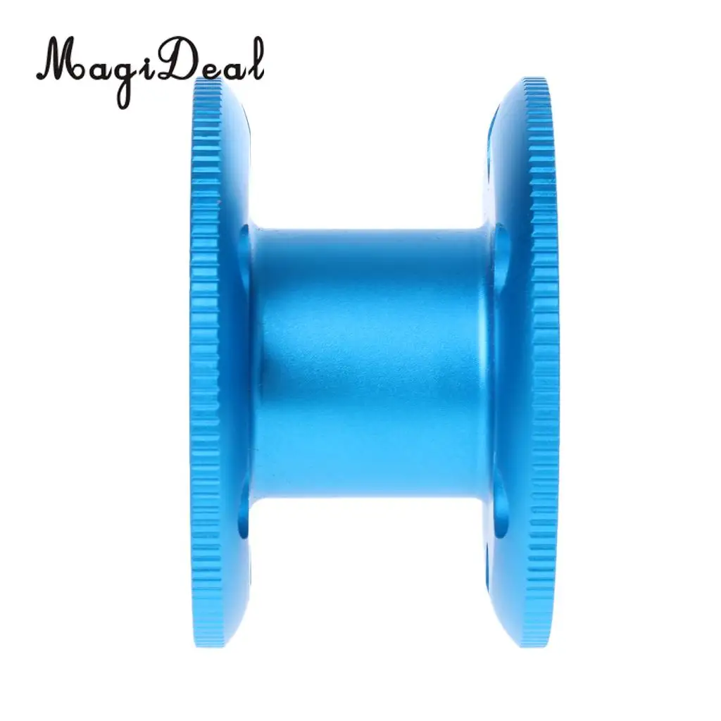 2Pcs Ultra-light Aluminum Alloy Scuba Diving Finger Spool Dive Reel Guide Line Spool Snorkeling Gear Equipment Accessories Blue