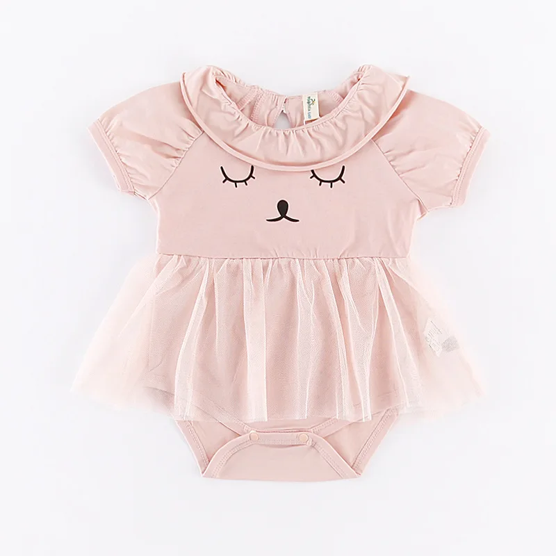 2018 Spring Cotton Baby Girl Rompers Summer New Newborn Baby Clothes