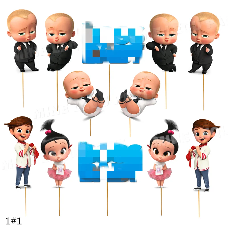 

12pcs/lot baby CupCake Topper kids Birthday Party decoration Supplies baby shower
