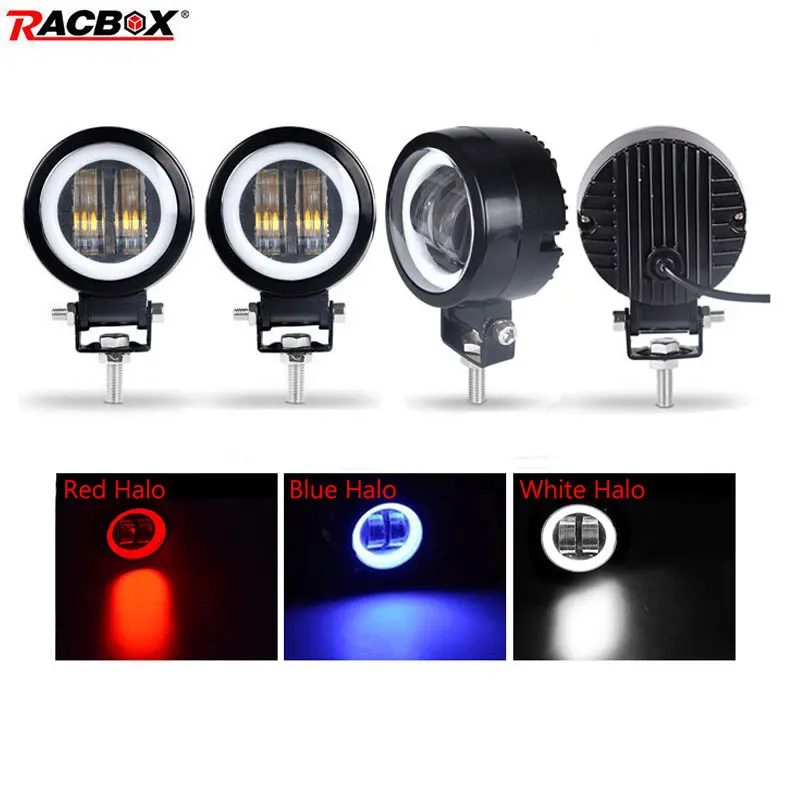 

3 inch 7D Lens LED Spotlight for Car Round Square Portable Led light Motorcycle Truck Boat Off Road Fog Lights 4x4 24V 12V ATV