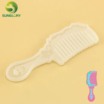 

Epoxy Resin UV Silicone Mold Hairbrush Handmade Jewelry Manual Accessories Pendant Fondant Comb Resin Silicone Mold Baking Tools