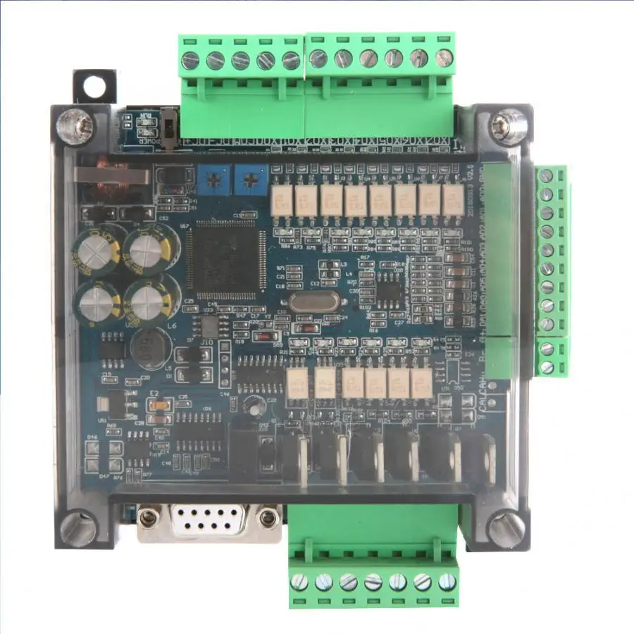 

soft starting Industrial Control Board FX3U-14MT Analog 6AD+2DA 24V 1A motor controller speed controller for ac motor