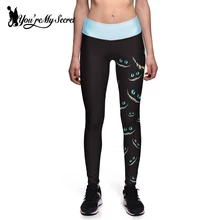 [You're My Secret] вечерние сексуальные женские леггинсы на Хэллоуин, высокая талия, тыква, улыбка, кошка, модный дизайн, фестивальные штаны до щиколотки