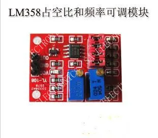 

[BELLA]NE555 pulse module upgrades LM358 adjustable duty cycle and frequency of the module (BFA3)--10PCS/LOT