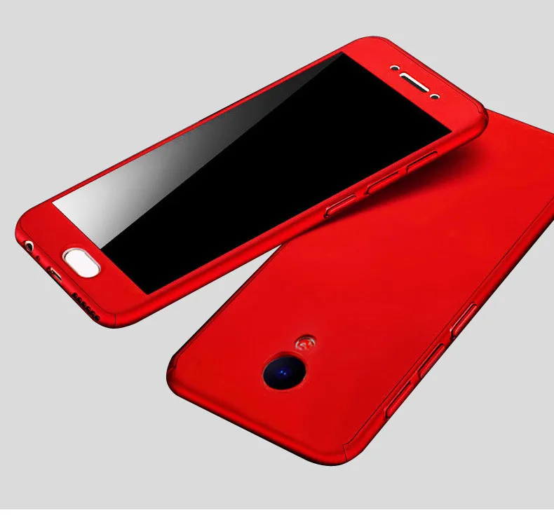 360 full hard case tempered glass for meizu m6 m5 m3 note m6s pro 7 05