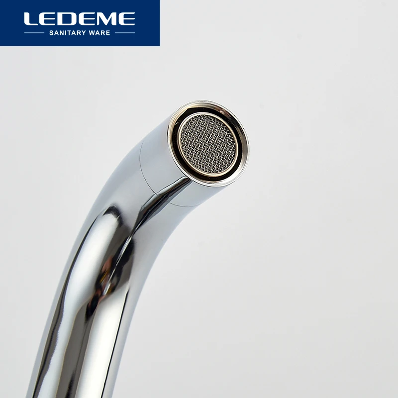  LEDEME Kitchen Faucet Single Handle Single Hole Pull Out Spray Kitchen Tap Kitchen Taps Water Tap K - 32830494552