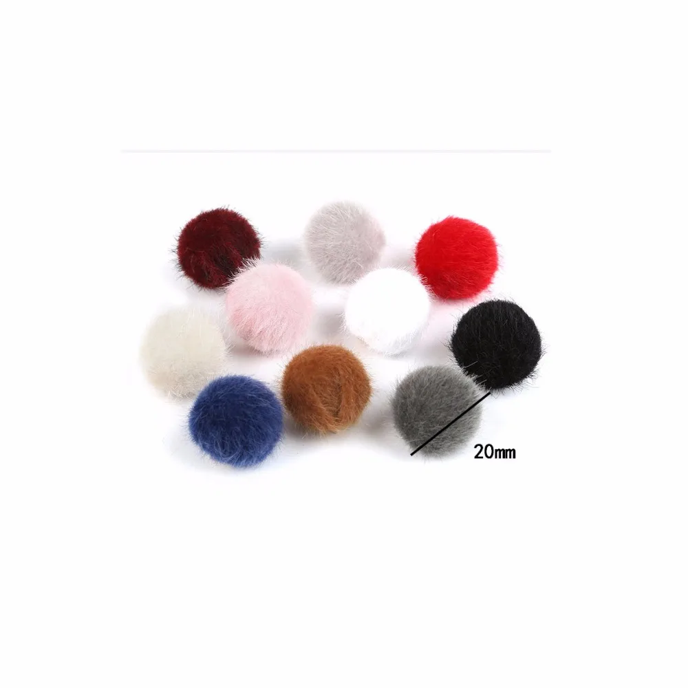 6 шт. разноцветные подвесные меховые шарики аксессуары для одежды|ball fur ball|accessories