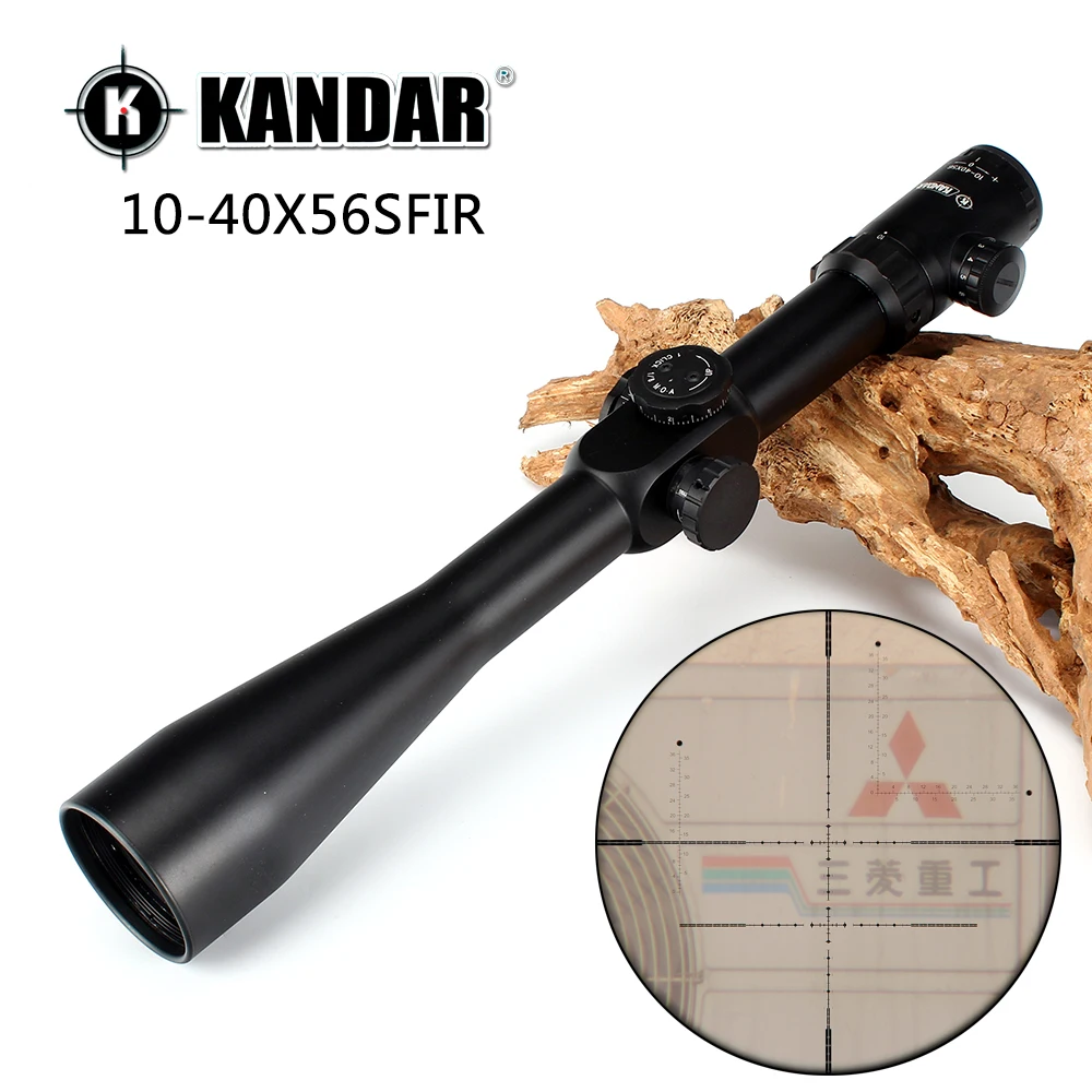 KANDAR 10 40x56 SFIR Hunting Shooting Rifle Scope Glass Etched Side