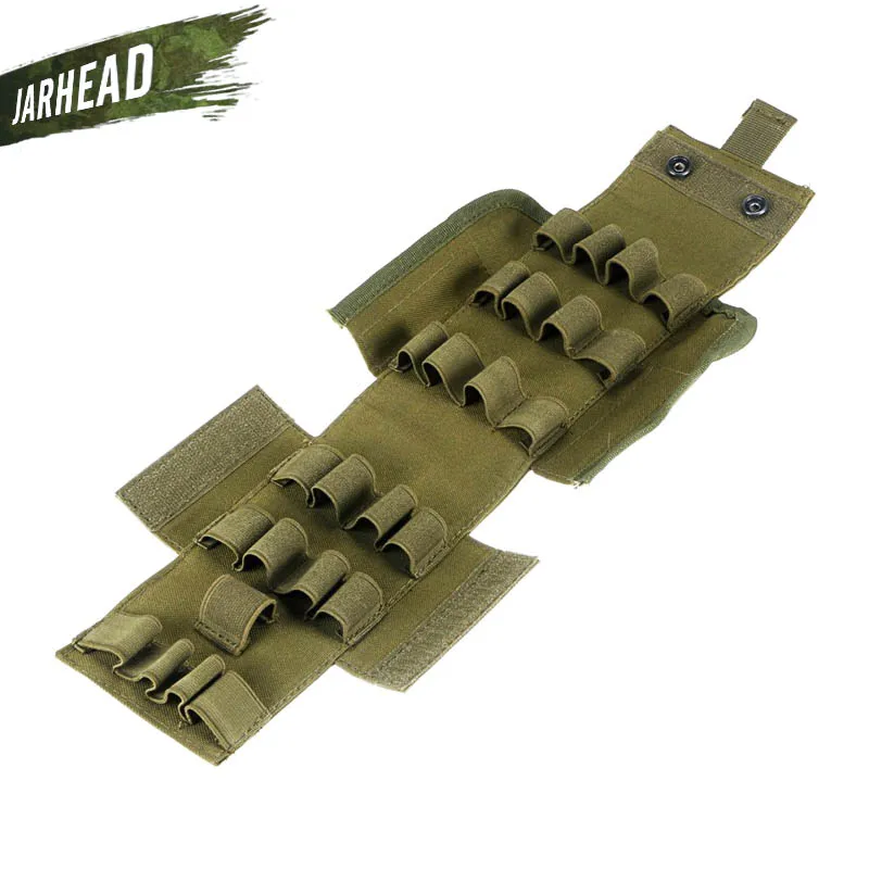 Outdoor Tactical Bullet Bag 12g Bullet Package Molle Accessories Bag Hunting Bullet 25 Shotgun Shells Bag