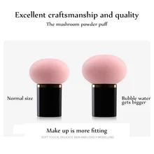 Mushroom Cosmetic Facial Sponge Foundation Brush Makeup Powder Puff 3 In 1
