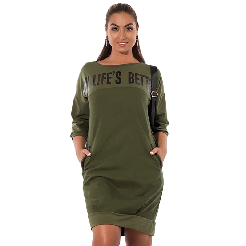 

2018 5xl 6xl Letter Print New Women Dresses Large Size Winter Warm Dress Plus Size women Clothing Casual Elegant Blue vestidos