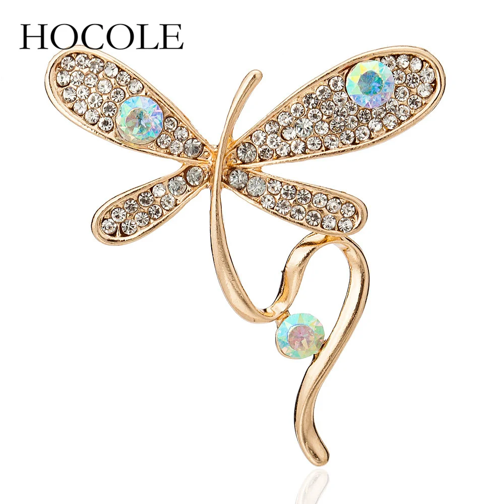 HOCOLE 2018 новый дизайн блестящие бриллиантовые Броши для женщин брошь платьев
