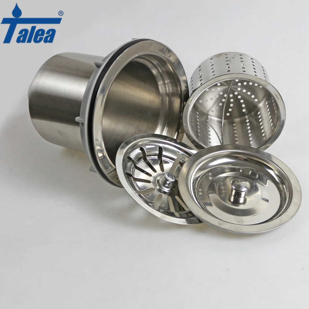  Talea Home Kitchen Faucet Accessories Sink Strainer Drain Durable Stainless Steel Waste Strainer Ba - 32858116247