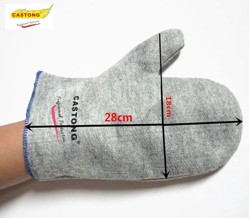 Кастонг GKHH12-28 высокотемпературные перчатки параарамид 200-300 градусов Пожарные перчатки экономичная секция высокотемпературные перчатки