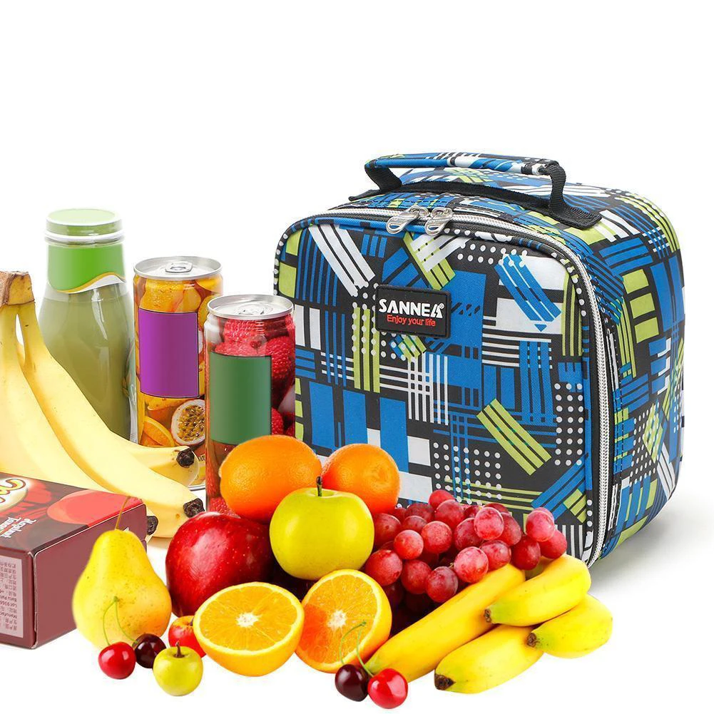 4L функциональный Термосумка для пищи Пикник карман на молнии Водонепроницаемый Портативный Еда для хранения сумки на плечо сумка-мешок Детская коробка для завтрака, Прямая поставка