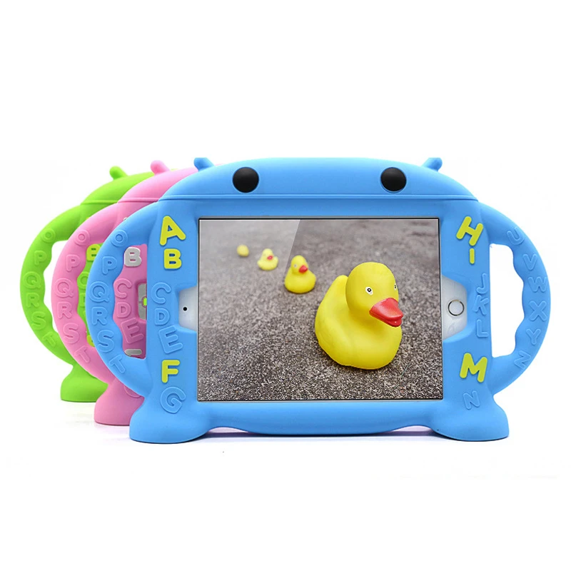 

opruide Shockproof Kid Safe Case for iPad Mini 1 2 3 4 Handles Stand Soft Friendly Silicone Case for iPad mini 4 7.9'' Tablet