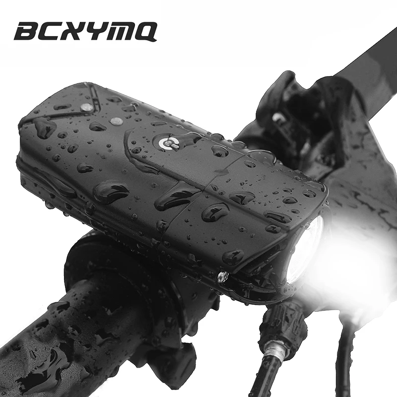 

BCXYMQ USB Rechargeable Bicycle Light Include Lithium Battery Bike Front Light LED Head Light Waterproof Bike Light flashlight