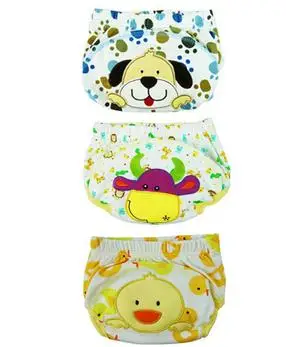 

3pcs/lot Baby diapers cartoon waterproof baby potty training pant panties newbear Urine trousers is breathable not waterproof