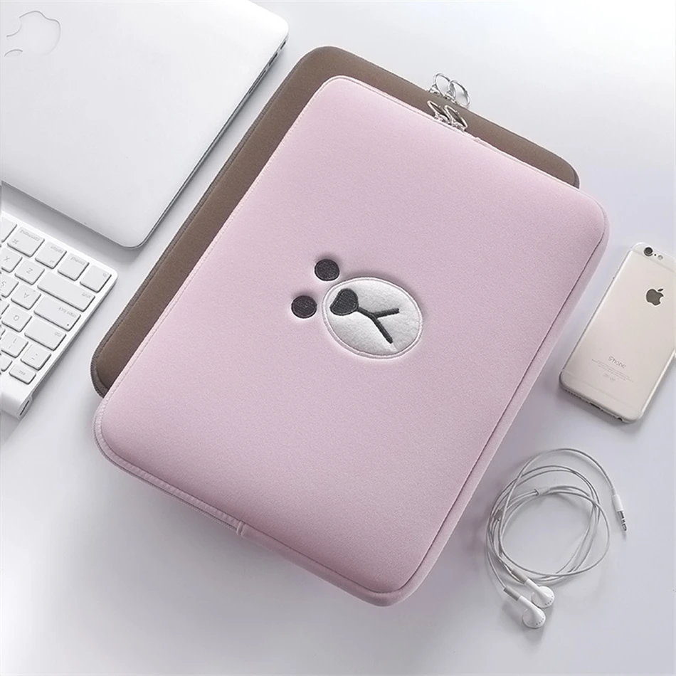 Cute Laptop Sleeve Bags Tablets Pouch Case for Funda Apple iPad 7.9 9.7 For Macbook Air 11 12 13 15 for Xiaomi Mi Pad Air 13.3 Cute Laptop Sleeve Bags Tablets Pouch Case for Funda Apple iPad 7.9 9.7 For Macbook Air 11 12 13 15 for Xiaomi Mi Pad Air 13.3