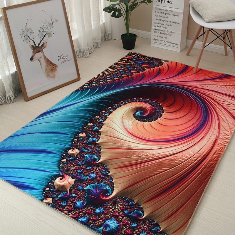 

80*120cm Creative Europe Type 3D Printing Carpet Hallway Doormat Anti-Slip Bathroom Carpet Absorb Water Kitchen Mat/Rug
