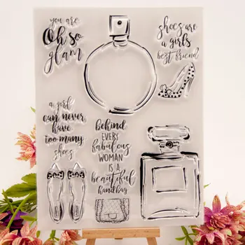 

ZFPARTY Perfume Bottle Transparent Clear Silicone Stamp/Seal for DIY scrapbooking/photo album Decorative card making