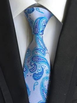 

8 cm Luxury paisley tie men grooms wedding necktie high quality woven gravata