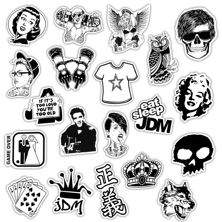 Мини рисунки для наклеек черно белые эстетичные