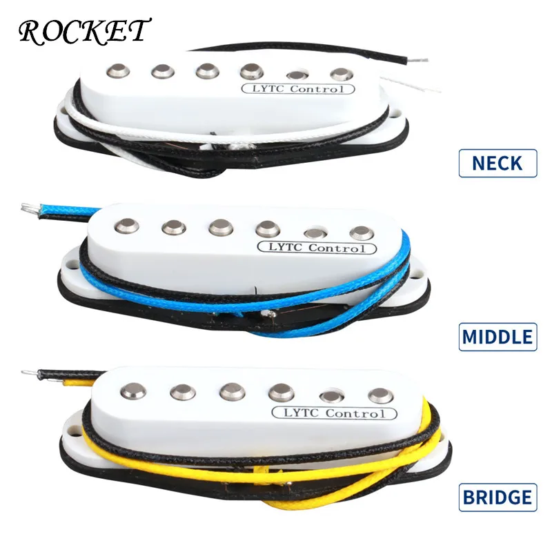 1 Set of 3pcs White High Output vintage 60's style Alnico