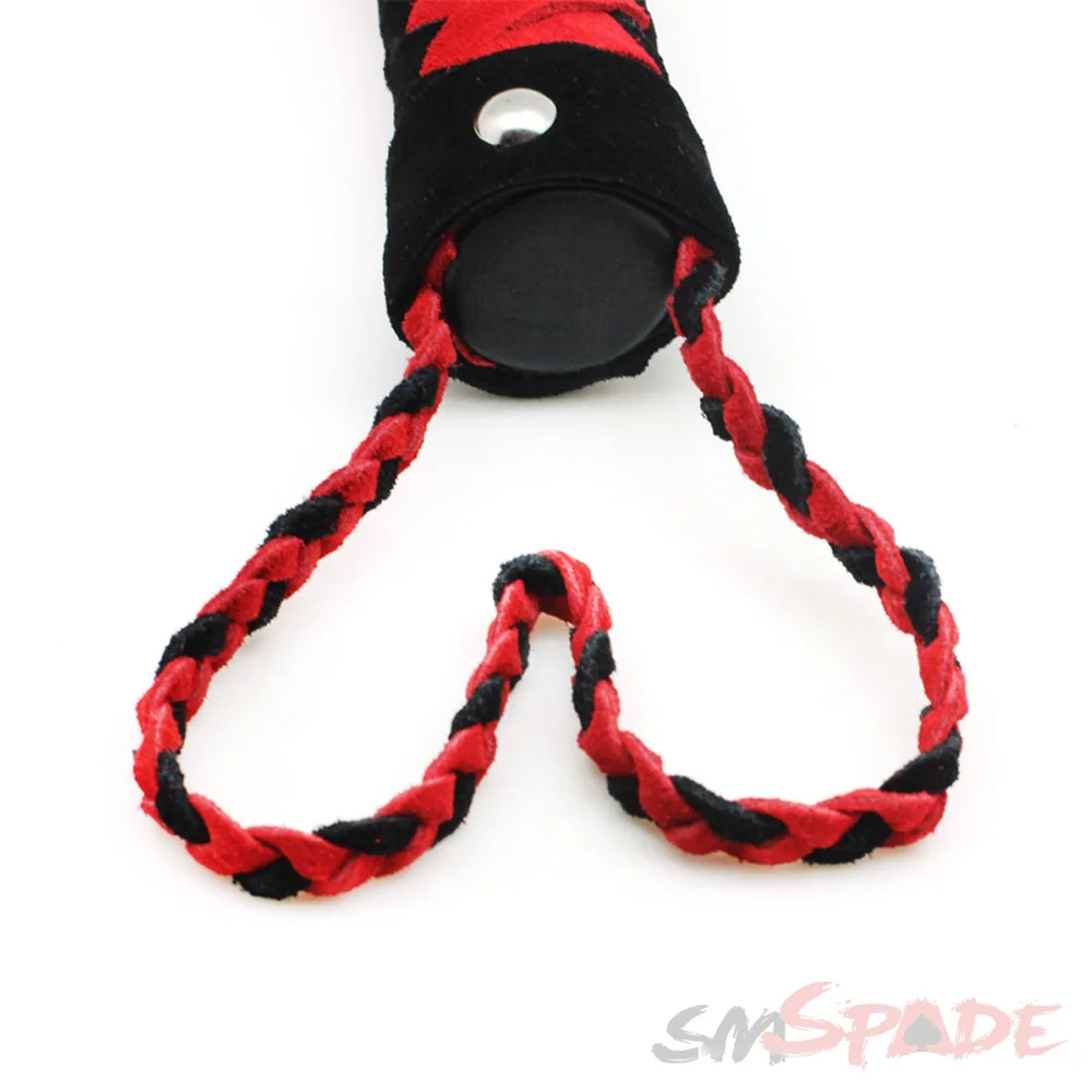 Кнут из замши и кожи 2 в 1 60 + 30 см|leather flogger|horse whipwhip whipping |