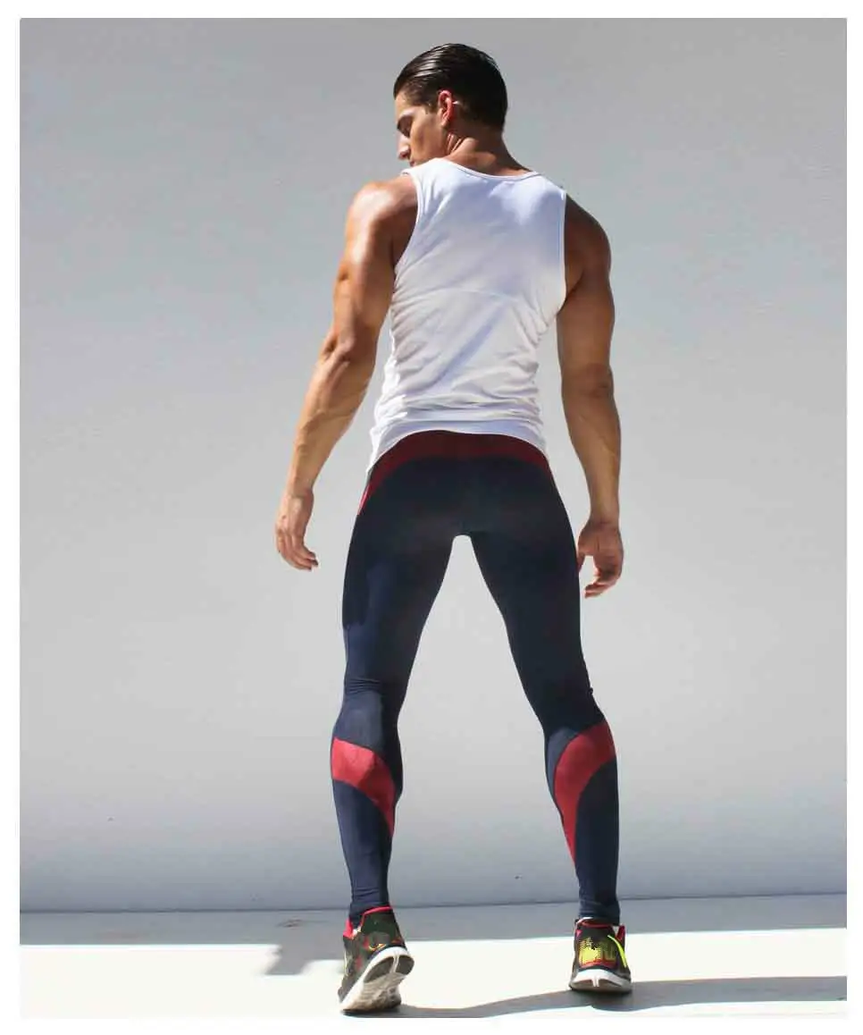 Mens Compression Pants Running Tights Men Joggers Jogging Skinny Sport Leggings Gym Compression Fitness Athletic Trousers - Цвет: 3