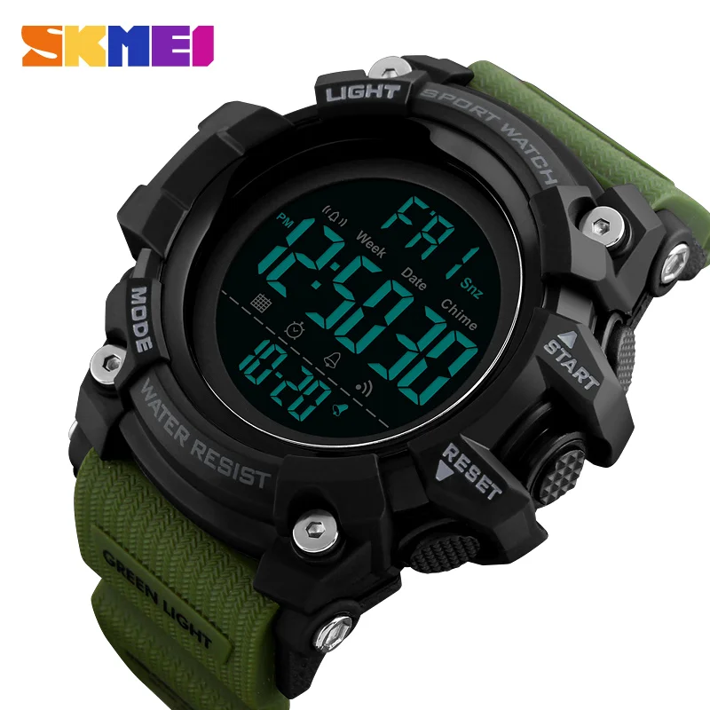 SKMEI Countdown Stopwatch Sport Watch Mens Watches Top Brand Luxury Men Wrist Watch Waterproof LED Electronic Digital Male Watch