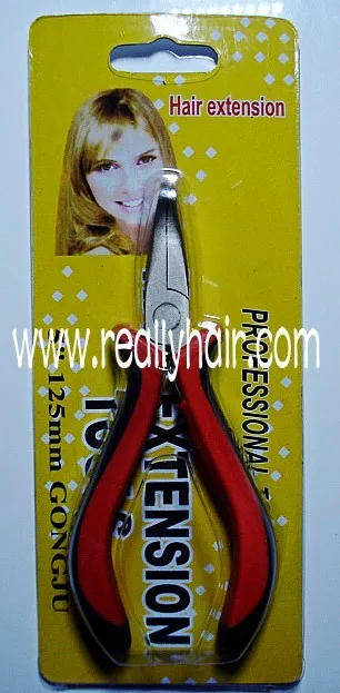 Два шт Угловая головка красная и черная ручка для наращивания волос tongers