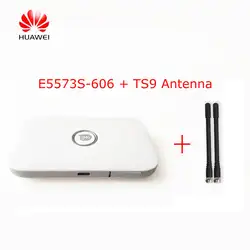Разблокированный huawei E5573s-606 CAT4 150 м 4 аппарат не привязан к оператору сотовой связи Wi-Fi маршрутизатор Беспроводной + 2 шт. антенны