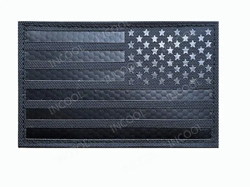 ПВХ светоотражающие американские флаги США Флаги IR патчи военный тактический боевой патч резиновая Байкерская застежка значки - Цвет: 6